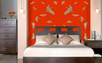 Chinese-Bedroom Stork Thierry Bisch Contemporary painter animals painting art  nature biodiversity conservation