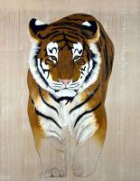 PANTHERA TIGRIS ALTAICA tiger-siberian-amur-threatened-endangered-extinction- 動物画 Thierry Bisch Contemporary painter animals painting art  nature biodiversity conservation
