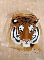 PANTHERA-TIGRIS tiger-panthera-tigris-delete-threatened-endangered-extinction 動物画 Thierry Bisch Contemporary painter animals painting art  nature biodiversity conservation