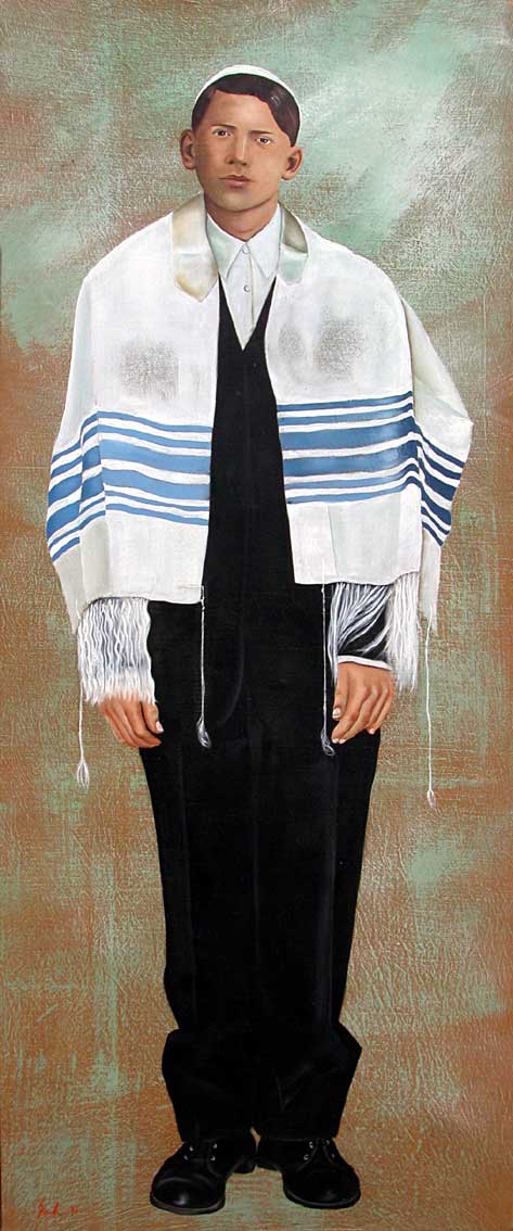 Bar-Mitzva Bar-Mitzvah-child-portrait-religious-rituals Thierry Bisch Contemporary painter animals painting art  nature biodiversity conservation Monaco Prince-Albert Prince-Albert-of-Monaco 