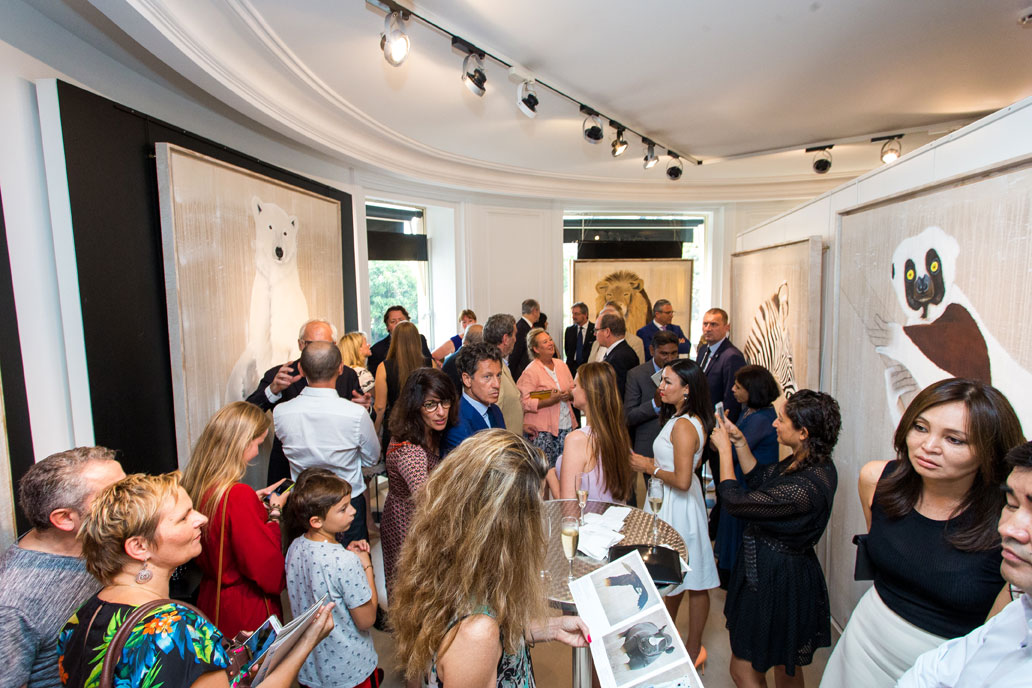VERNISSAGE MONACO thierry-bisch Thierry Bisch Contemporary painter animals painting art  nature biodiversity conservation Monaco Prince-Albert Prince-Albert-of-Monaco 