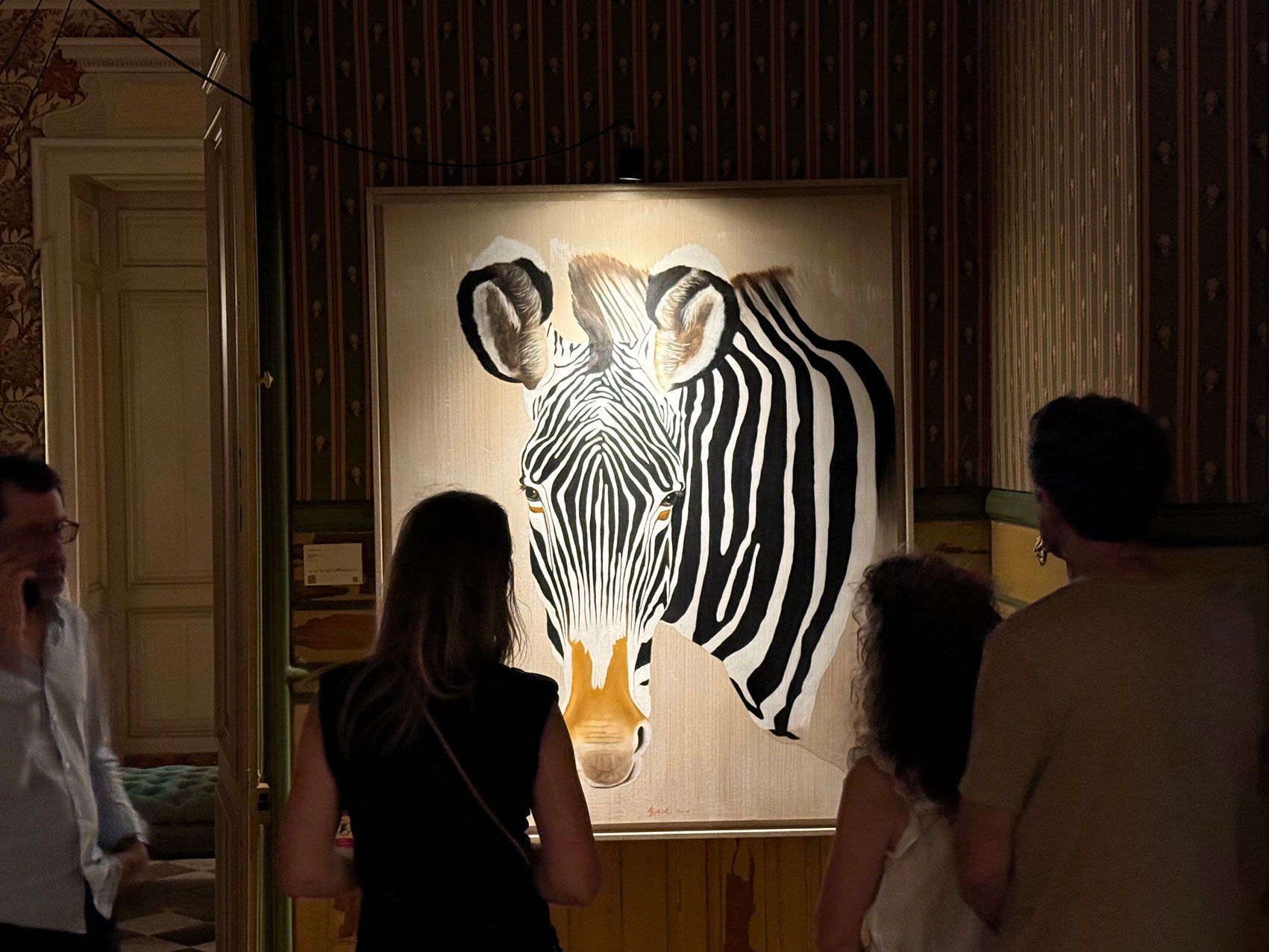 Vernissage-Pérenne-04 animal-painting Thierry Bisch Contemporary painter animals painting art  nature biodiversity conservation Monaco Prince-Albert Prince-Albert-of-Monaco 