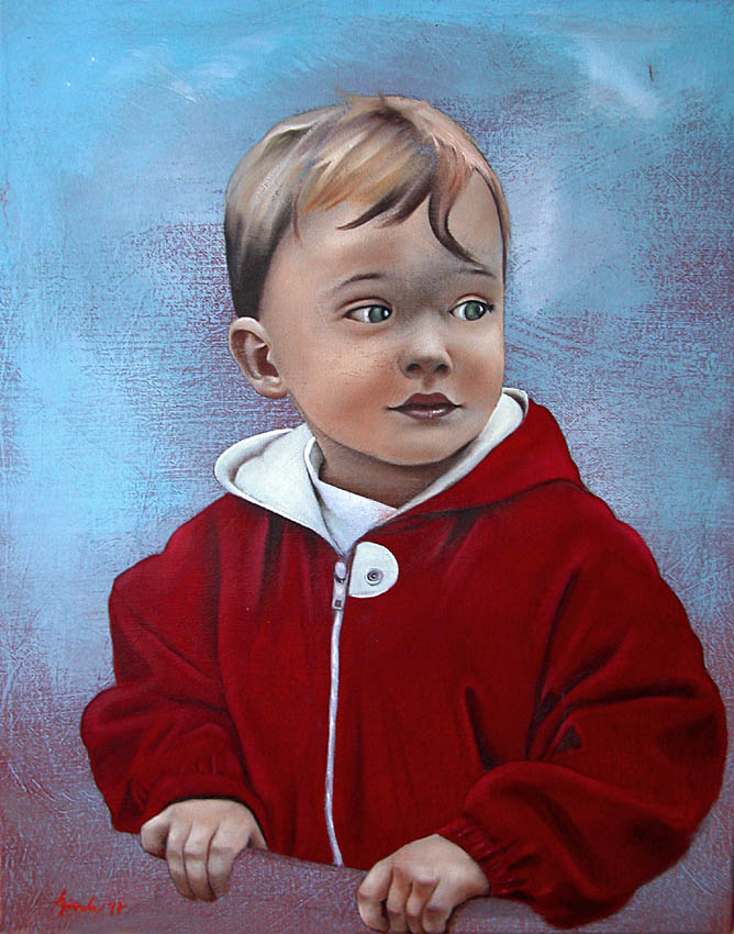 Lucille portrait Thierry Bisch Contemporary painter animals painting art  nature biodiversity conservation Monaco Prince-Albert Prince-Albert-of-Monaco 