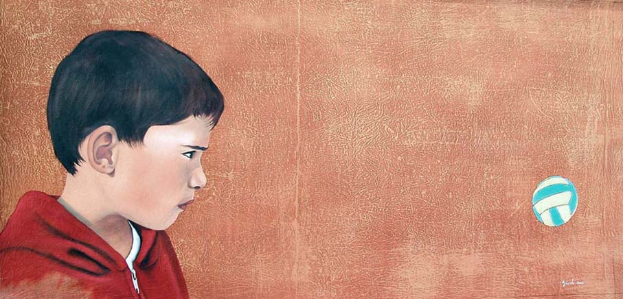 Etienne portrait Thierry Bisch Contemporary painter animals painting art  nature biodiversity conservation Monaco Prince-Albert Prince-Albert-of-Monaco 