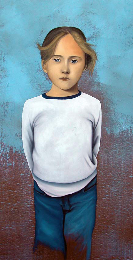 Adele portrait Thierry Bisch Contemporary painter animals painting art  nature biodiversity conservation Monaco Prince-Albert Prince-Albert-of-Monaco 