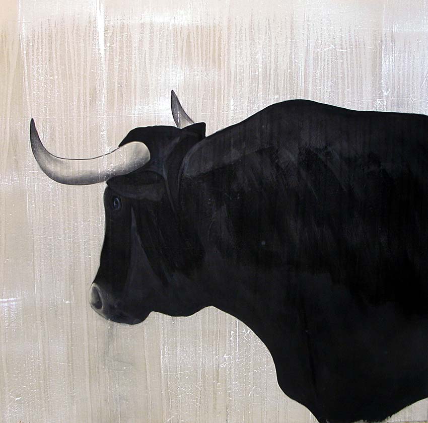 PLATERO bull Thierry Bisch Contemporary painter animals painting art  nature biodiversity conservation 