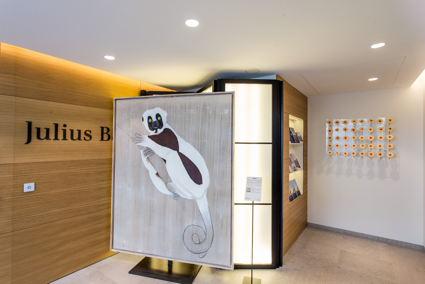 JULIUS BÄR peinture-animalière Thierry Bisch artiste peintre animaux tableau art  nature biodiversité conservation Monaco Prince-Albert Fondation-Prince-Albert-de-Monaco 