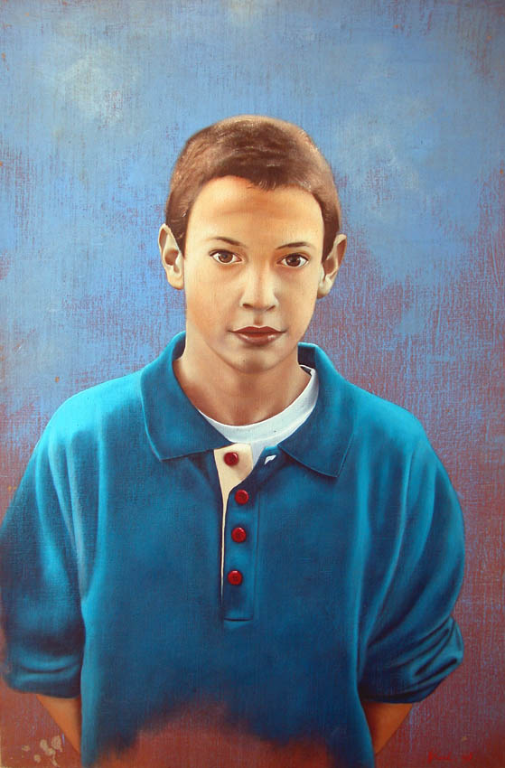 Mateo portrait Thierry Bisch artiste peintre animaux tableau art  nature biodiversité conservation Monaco Prince-Albert Fondation-Prince-Albert-de-Monaco 