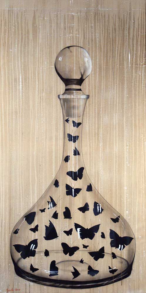 TWS-A -Carafe-butterfly Thierry Bisch Contemporary painter animals painting art  nature biodiversity conservation Monaco Prince-Albert Prince-Albert-of-Monaco 