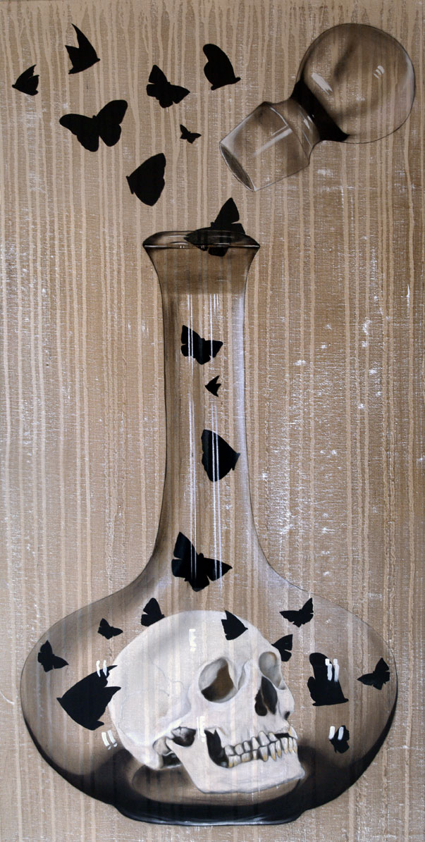 Vanité animal-painting Thierry Bisch Contemporary painter animals painting art  nature biodiversity conservation Monaco Prince-Albert Prince-Albert-of-Monaco 