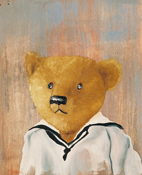 Mousaillon teddy Thierry Bisch Contemporary painter animals painting art  nature biodiversity conservation 