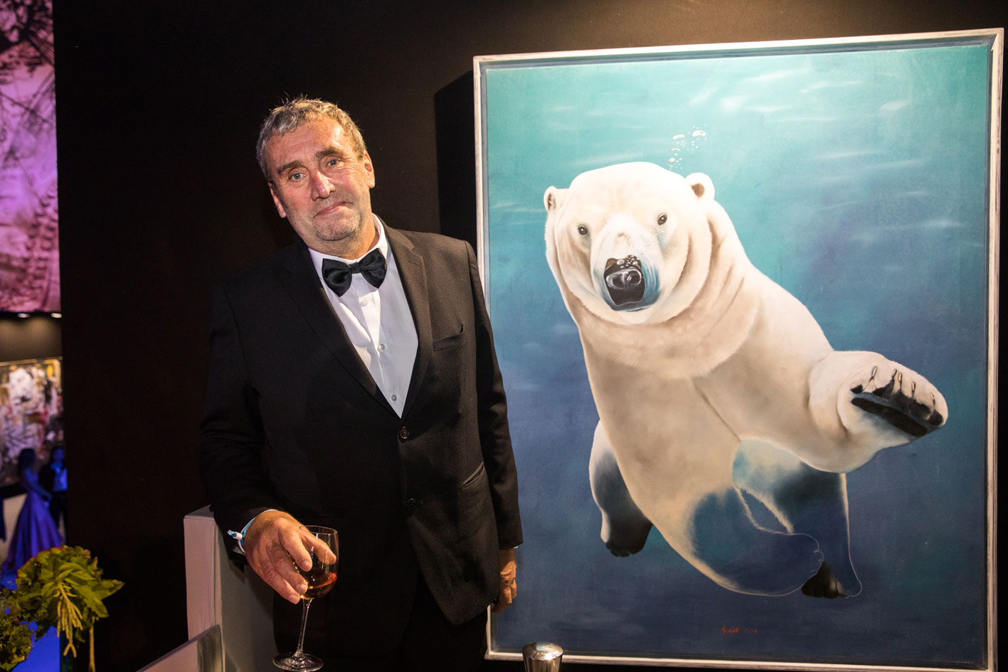 Save-the-Ocean animal-painting Thierry Bisch Contemporary painter animals painting art  nature biodiversity conservation Monaco Prince-Albert Prince-Albert-of-Monaco 
