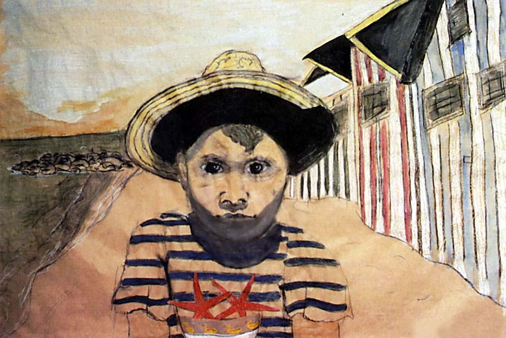 Knocke-le-Zoute Child-portraits Thierry Bisch Contemporary painter animals painting art  nature biodiversity conservation Monaco Prince-Albert Prince-Albert-of-Monaco 
