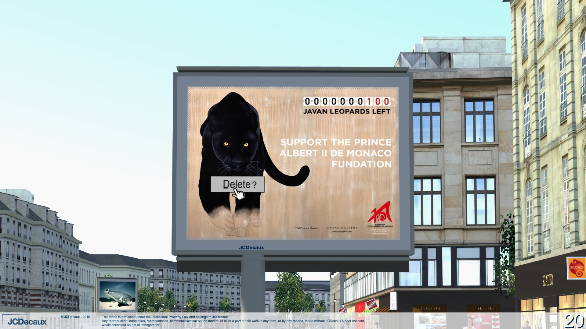 Projet Decaux black-panther-java-leopard-threatened-endangered-extinction Thierry Bisch Contemporary painter animals painting art  nature biodiversity conservation Monaco Prince-Albert Prince-Albert-of-Monaco 