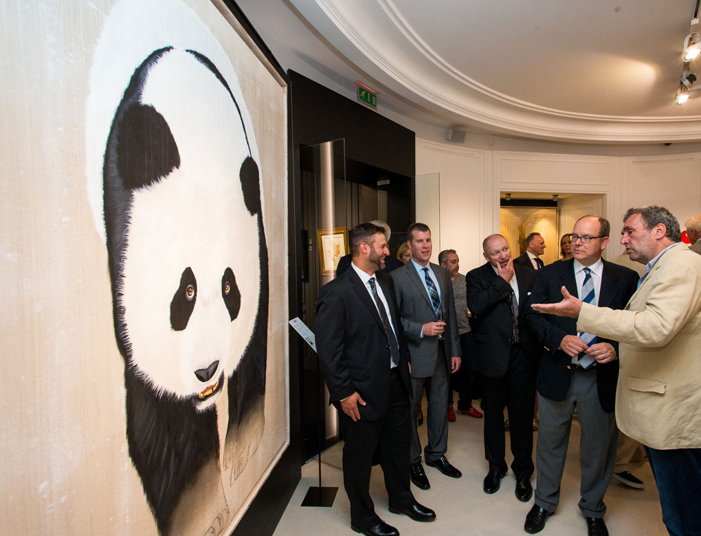 VERNISSAGE MONACO thierry-bisch Thierry Bisch Contemporary painter animals painting art  nature biodiversity conservation Monaco Prince-Albert Prince-Albert-of-Monaco 