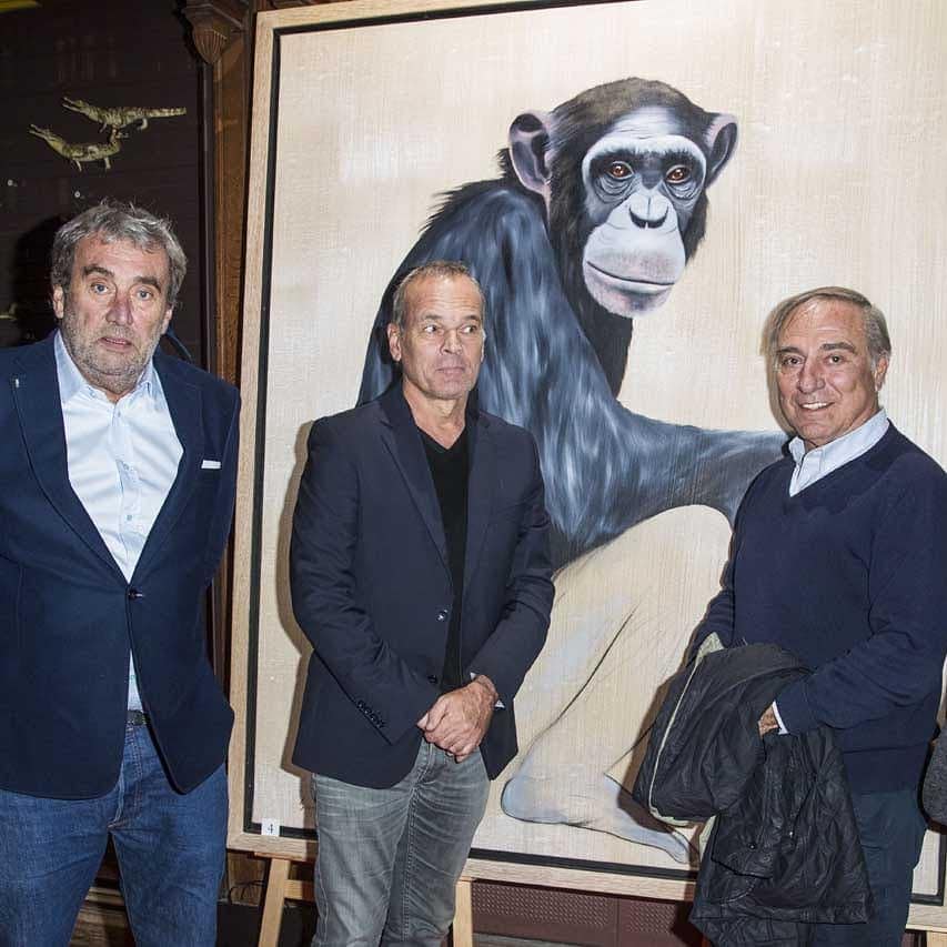 Museum-2018-Laurent-Baffie-Allain-Bougrain-Dubourg-Thierry-Bisch animal-painting Thierry Bisch Contemporary painter animals painting art  nature biodiversity conservation Monaco Prince-Albert Prince-Albert-of-Monaco 