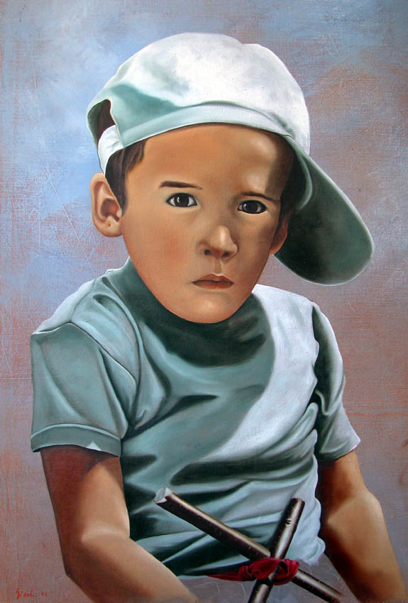 Etienne portrait Thierry Bisch Contemporary painter animals painting art  nature biodiversity conservation Monaco Prince-Albert Prince-Albert-of-Monaco 