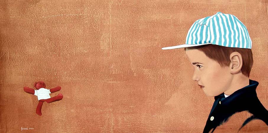 Guigui portrait Thierry Bisch Contemporary painter animals painting art  nature biodiversity conservation Monaco Prince-Albert Prince-Albert-of-Monaco 