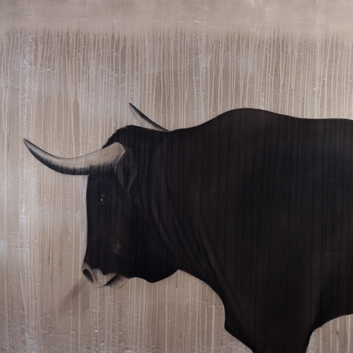 PLATERO-2 bull-fighting Thierry Bisch Contemporary painter animals painting art  nature biodiversity conservation 