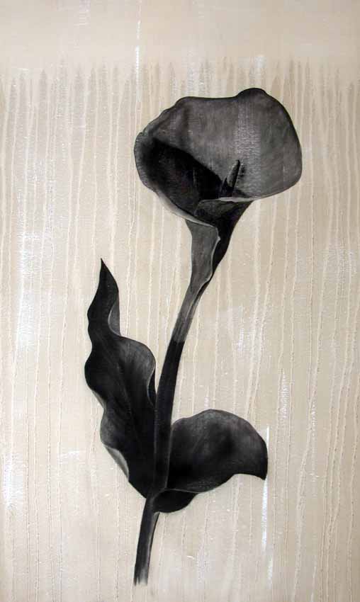 Arum Flower Thierry Bisch Contemporary painter animals painting art  nature biodiversity conservation Monaco Prince-Albert Prince-Albert-of-Monaco 