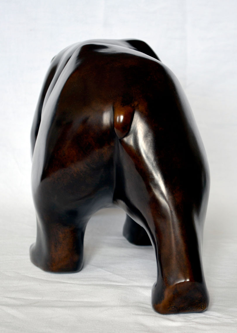 THE WALKING BEAR 4 animal-painting Thierry Bisch Contemporary painter animals painting art  nature biodiversity conservation Monaco Prince-Albert Prince-Albert-of-Monaco 