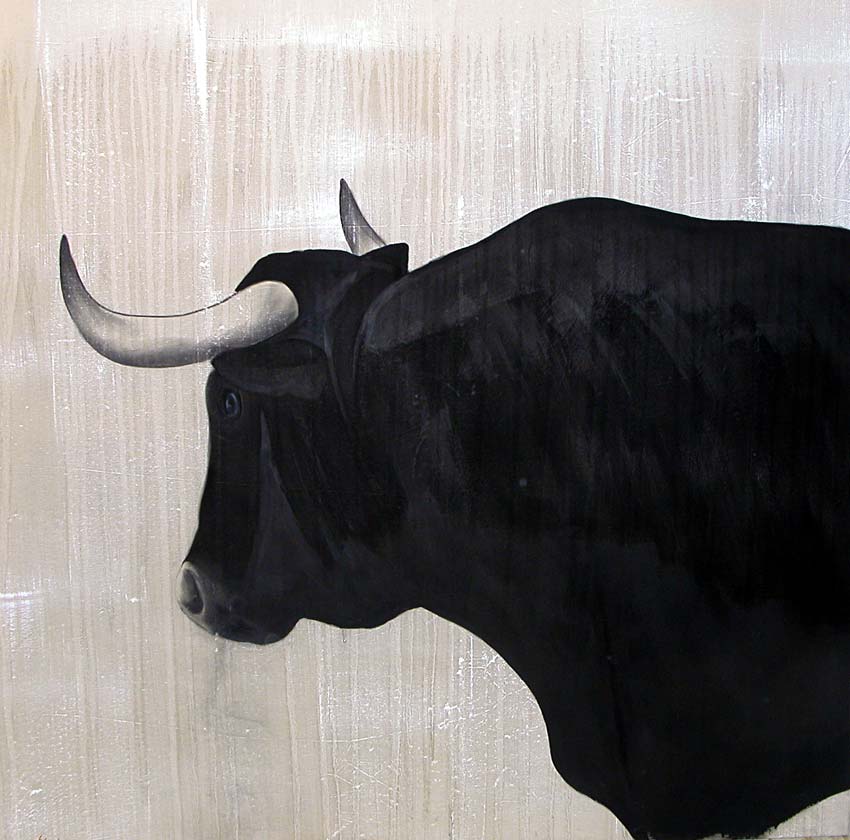 PLATERO bull Thierry Bisch Contemporary painter animals painting art  nature biodiversity conservation Monaco Prince-Albert Prince-Albert-of-Monaco 