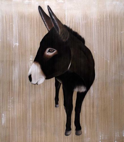 donkey Thierry Bisch Contemporary painter animals painting art decoration nature biodiversity conservation