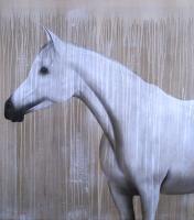 PHANELAH cheval-Pur-sang-arabe Thierry Bisch artiste peintre animaux tableau art  nature biodiversité conservation 