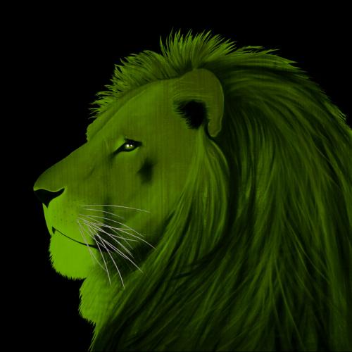 LION VERT Lion Showroom - Inkjet on plexi, limited editions, numbered and signed. Wildlife painting Art and decoration. Click to select an image, organise your own set, order from the painter on line