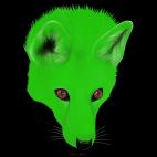 GREEN-FOX RED FOX fox Showroom - Inkjet on plexi, limited editions, numbered and signed. Wildlife painting Art and decoration. Click to select an image, organise your own set, order from the painter on line