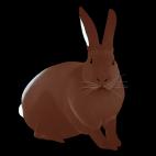 LAPIN-Chocolate LAPIN Lavande rabbit Showroom - Inkjet on plexi, limited editions, numbered and signed. Wildlife painting Art and decoration. Click to select an image, organise your own set, order from the painter on line